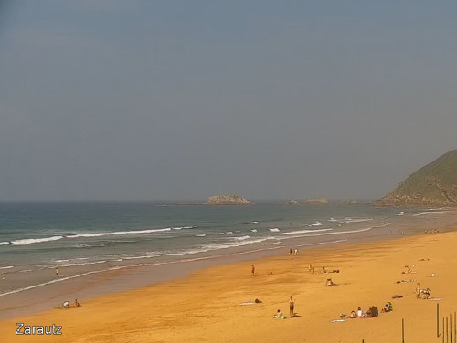 Foto webcam playa Zarautz