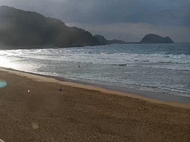 Foto webcam playa Zarautz